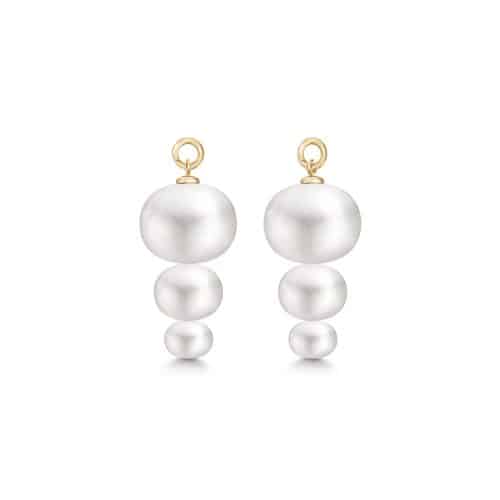 Julie Sandlau Elin Ear Pendant White Freshwater Pearls