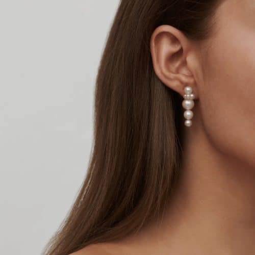 Julie Sandlau Elin Ear Pendant White Freshwater Pearls - Bilde 3