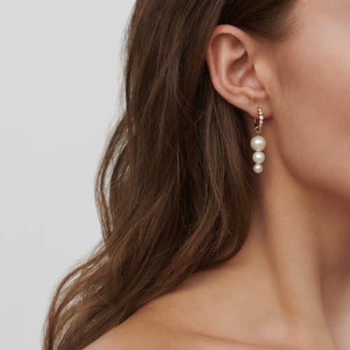 Julie Sandlau Elin Ear Pendant White Freshwater Pearls - Bilde 4
