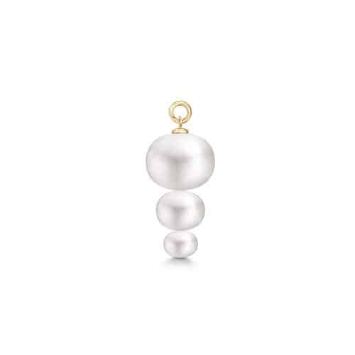 Julie Sandlau Elin Ear Pendant White Freshwater Pearls - Bilde 5