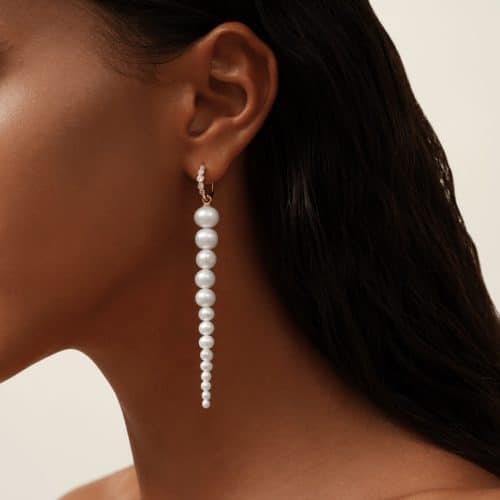 Alternative view of Julie Sandlau Evie Ear Pendant White Freshwater Pearls