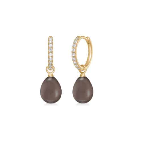 Alternative view of Julie Sandlau Elina Ear Pendant Chocolate Moonstone
