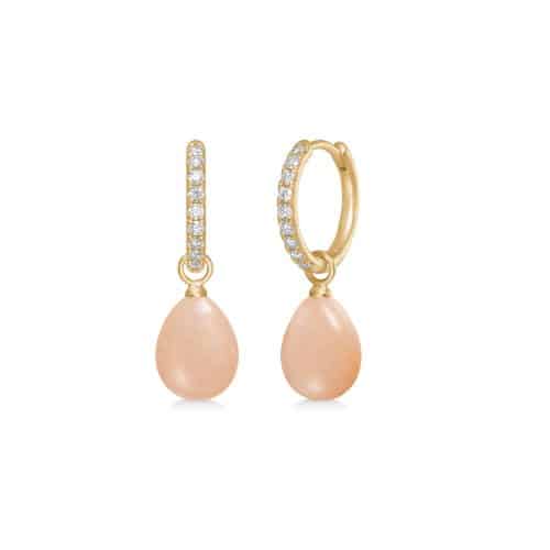 Alternative view of Julie Sandlau Elina Ear Pendant Rosy Moonstone