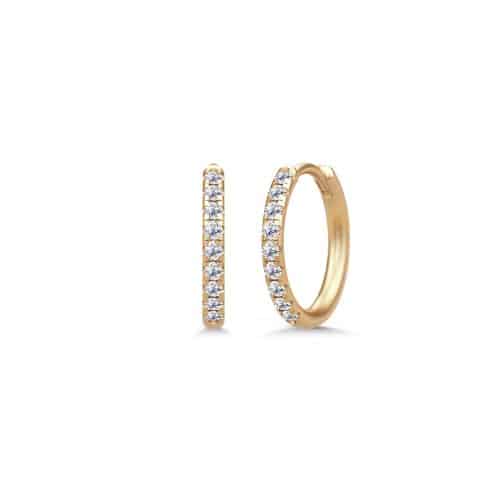 Julie Sandlau Lulia Hoops Medium I/SI brilliant cut diamonds