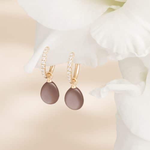 Julie Sandlau Lulia Hoops Medium I/SI brilliant cut diamonds - Bilde 3