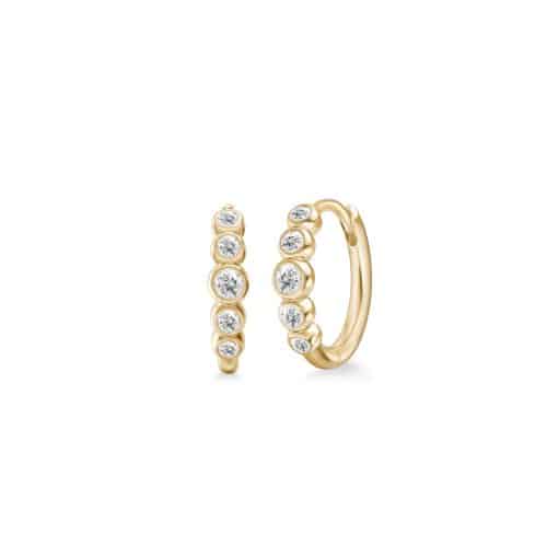 Julie Sandlau Pristine Medium Hoop GH/VS brilliant cut diamonds