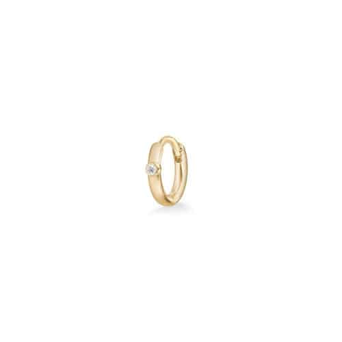 Alternative view of Julie Sandlau Purity Micro Hoop GH/VS brilliant cut diamond