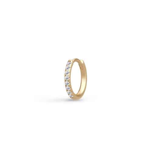 Alternative view of Julie Sandlau Lulia Hoops Mini I/SI brilliant cut diamonds