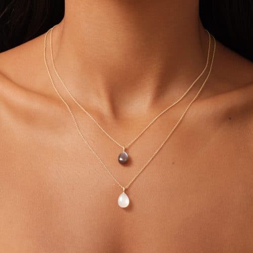 Alternative view of Julie Sandlau Elina Pendant Chocolate Moonstone