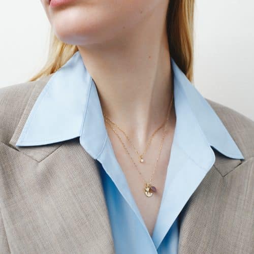 Alternative view of Julie Sandlau Pure Love Pendant I/SI brilliant cut diamonds