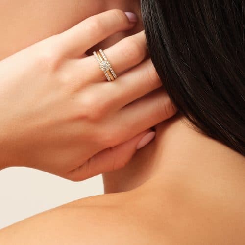 Julie Sandlau Lulia Halo Ring I/SI brilliant cut diamonds - Bilde 4