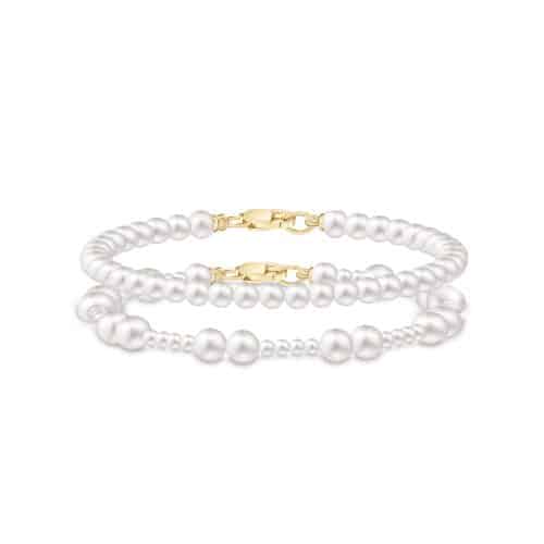 Julie Sandlau Eden and Esther Bracelet Look White Pearl